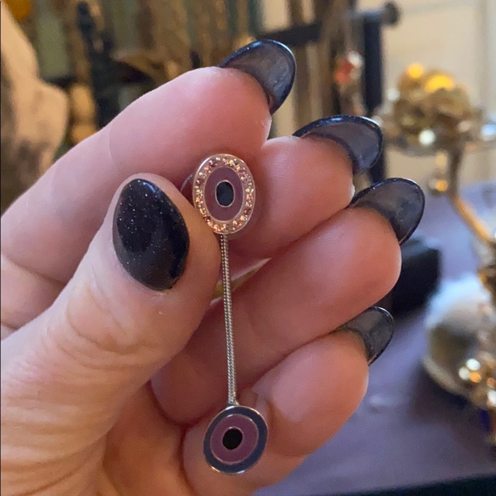 Swarovski crystal and metal earrings